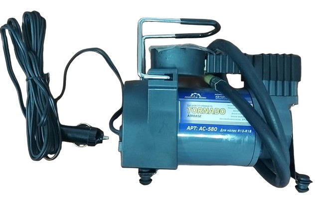 Компрессор TORNADO Master Mike 580 GREY, 37 л/мин (мет. поршень)  [норм.уп. 10]