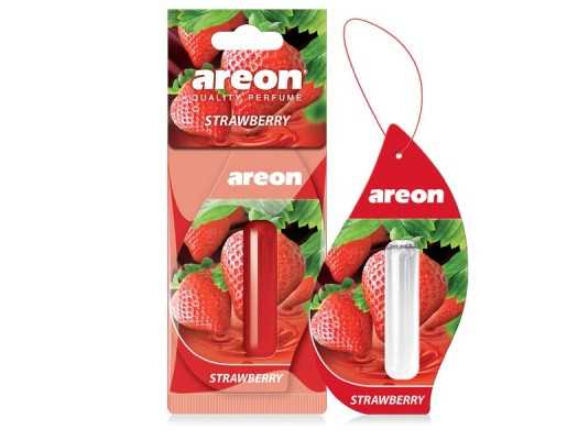 Ароматизатор подвесной гелевый AREON LIQUID Strawberry, 5 мл /блок 24/
