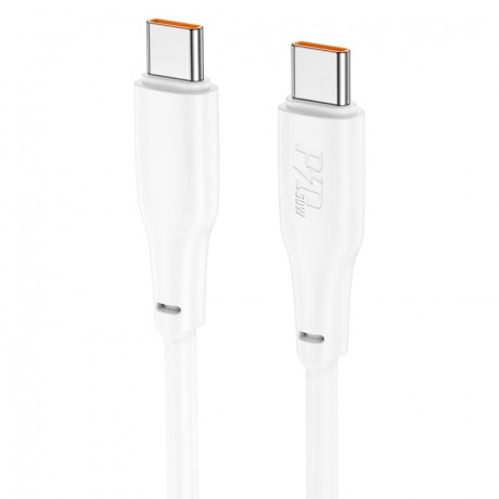 Кабель для зарядки HOCO  Type-C to Type-C X121 60W 1.5м пружина в оплетке черный