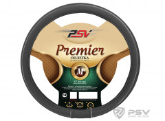Оплетка на руль PSV PREMIER Fiber  (СЕРЫЙ) кожа М, шт