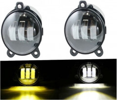 Фары противотуманные Ваз 2170 ПРИОРА  2*50W 3 линзы (LED) 3000к+6000к 9600lm двухрежимные Sal-Man, компл