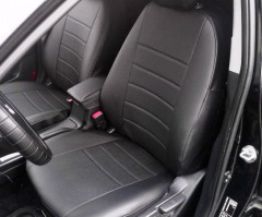 Чехлы KIA RIO III/ HYUNDAI SOLARIS I - Sd экокожа серые 2/3 Классика, компл