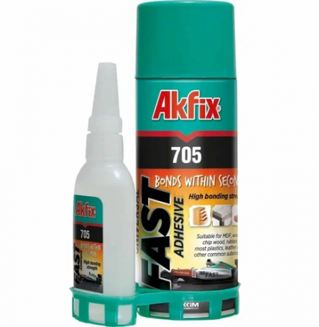 Akfix 705 Клей Для Экспресс Склеивания 125г+400Ммл
