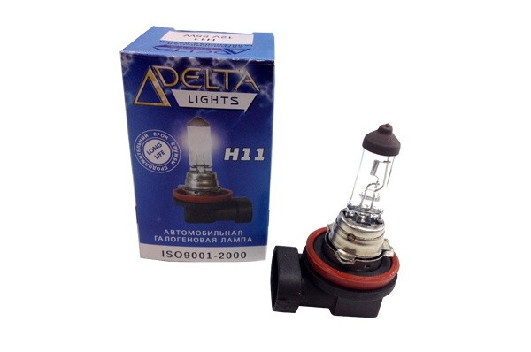 Лампа галогеновая DELTA  H11 12v, 100w шт