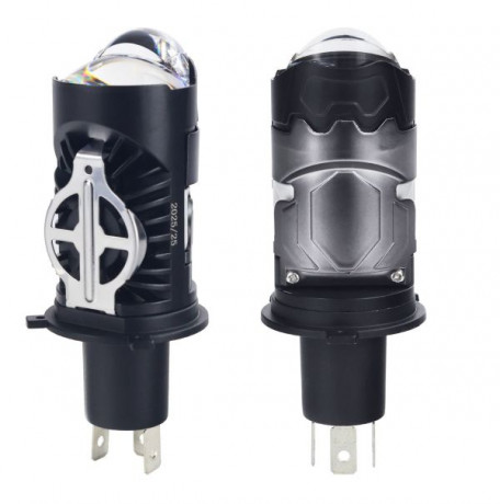 Лампы светодиодные линзованные T7-H4 ZMB (с вентилятором) 9-50V, 90W 2 шт, чип 3570, 9000LM, 6500K