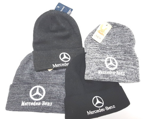 Шапка зимняя MERCEDES с отворотом цвет в ассортименте
